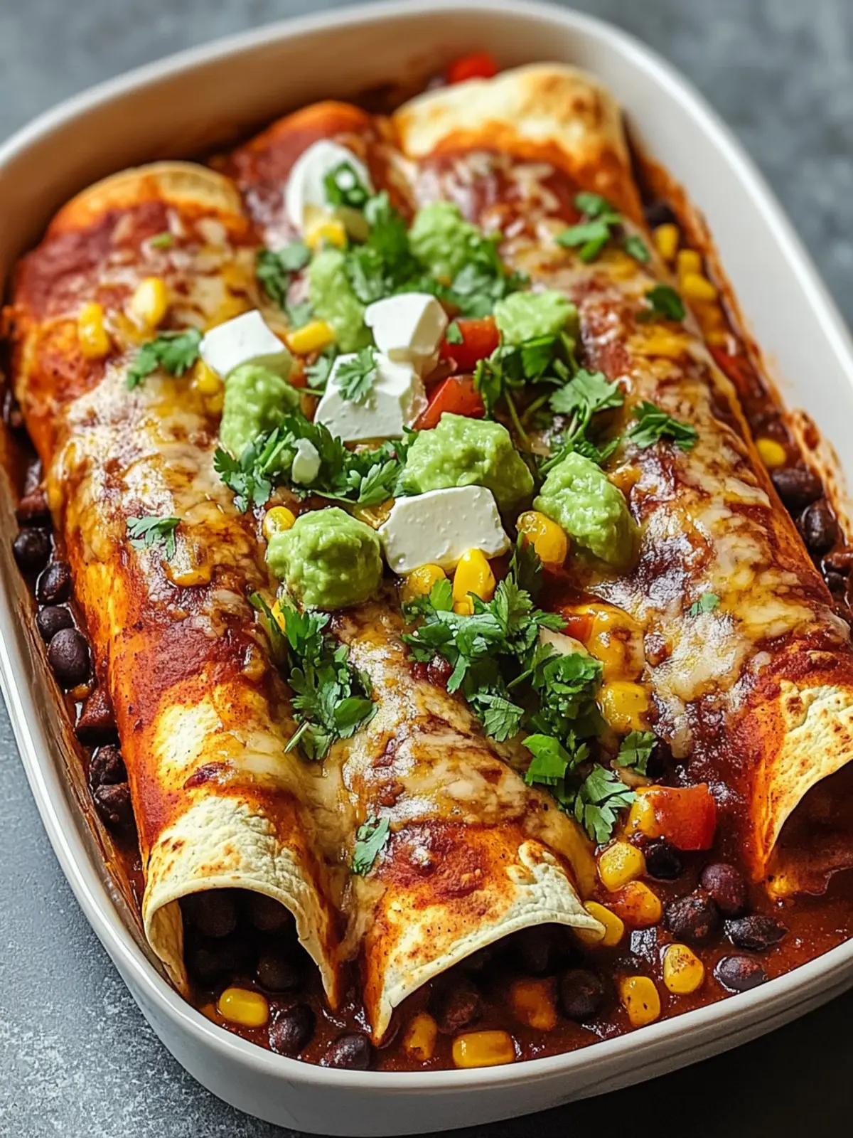 Easy Vegetarian Black Bean Enchiladas for a Delicious Dinner