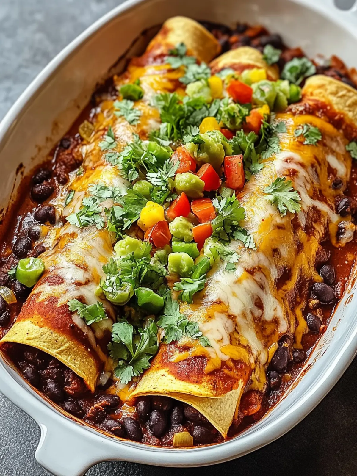 Easy Vegetarian Black Bean Enchiladas for a Delicious Dinner