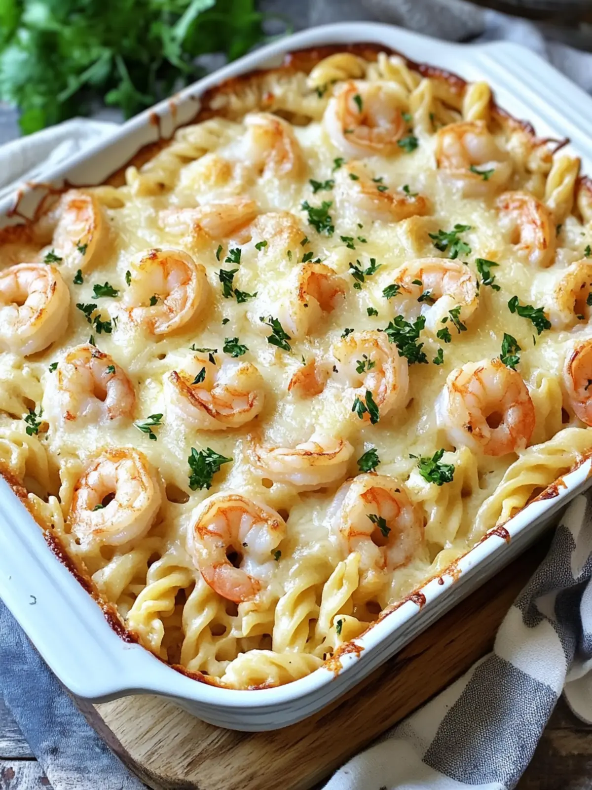 Tagbaked Shrimp Alfredo