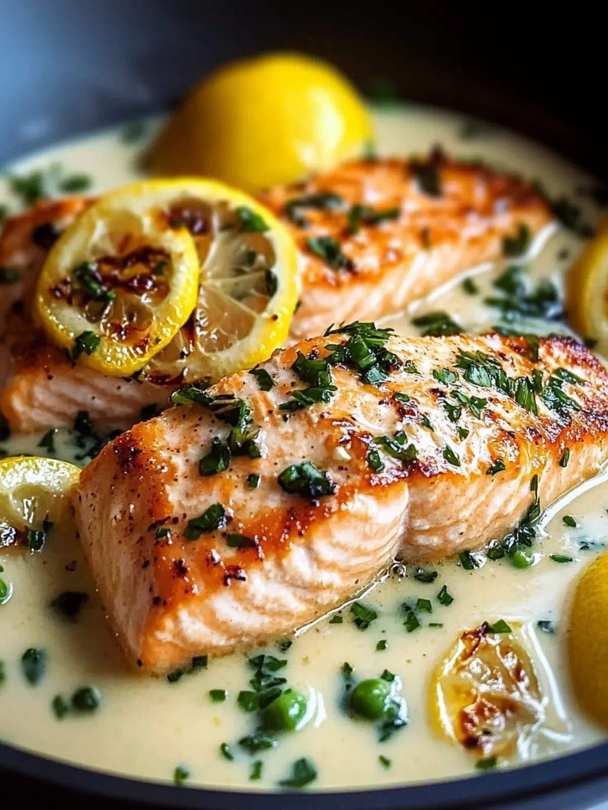 Creamy Lemon Garlic Salmon Piccata for Blissful Weeknight Dinners-image