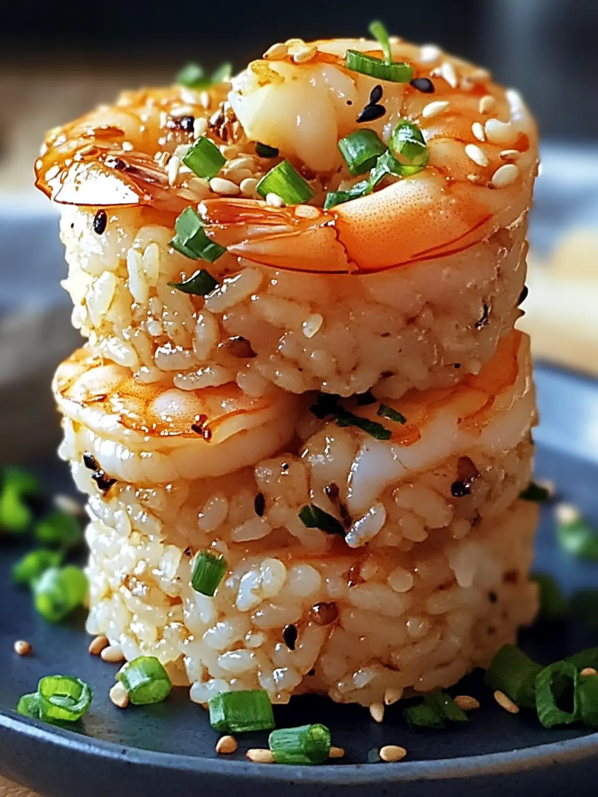 Easy Sesame Garlic Shrimp Rice Stacks: A Delicious Delight