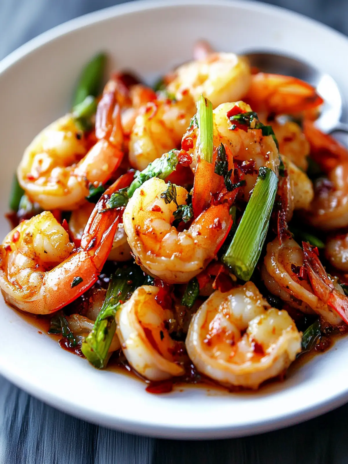 Fried Shrimp with Crispy Minced Garlic (Seafood)