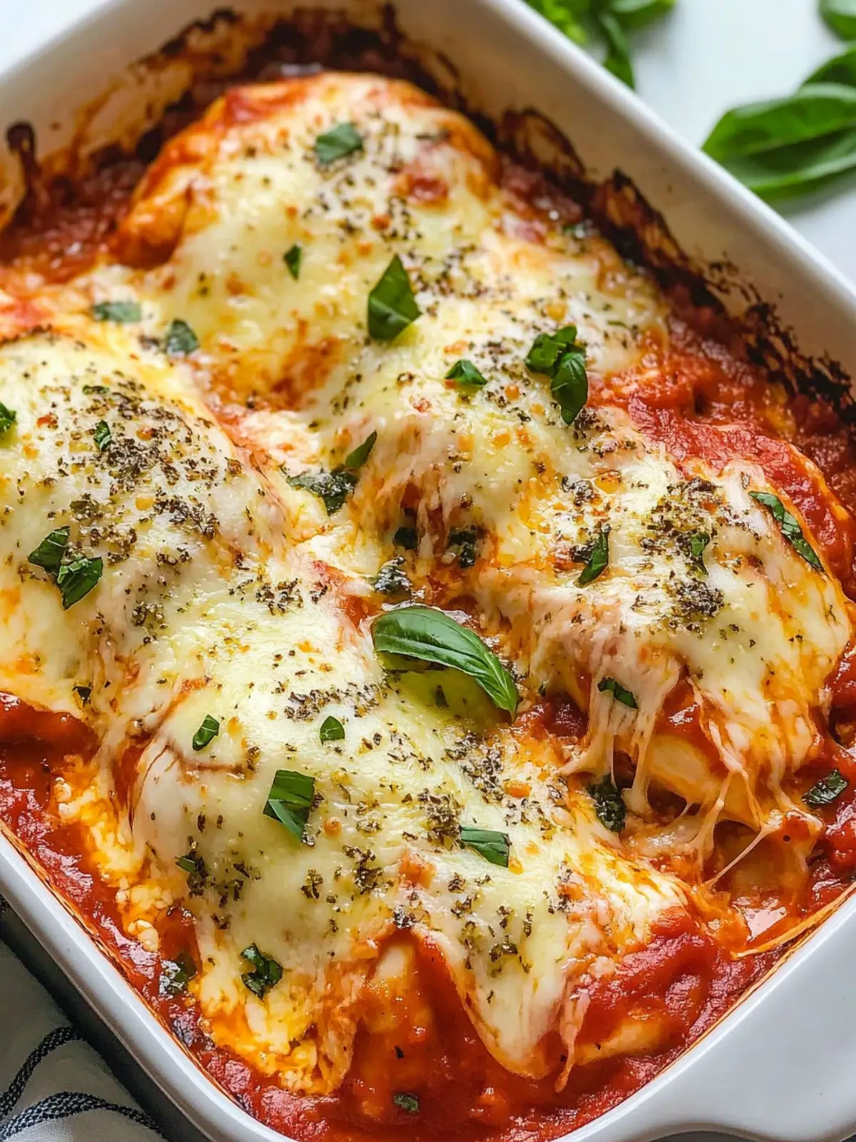 Ultimate Cheesy Marinara Chicken Bake: Delicious 3-Ingredient Meal
