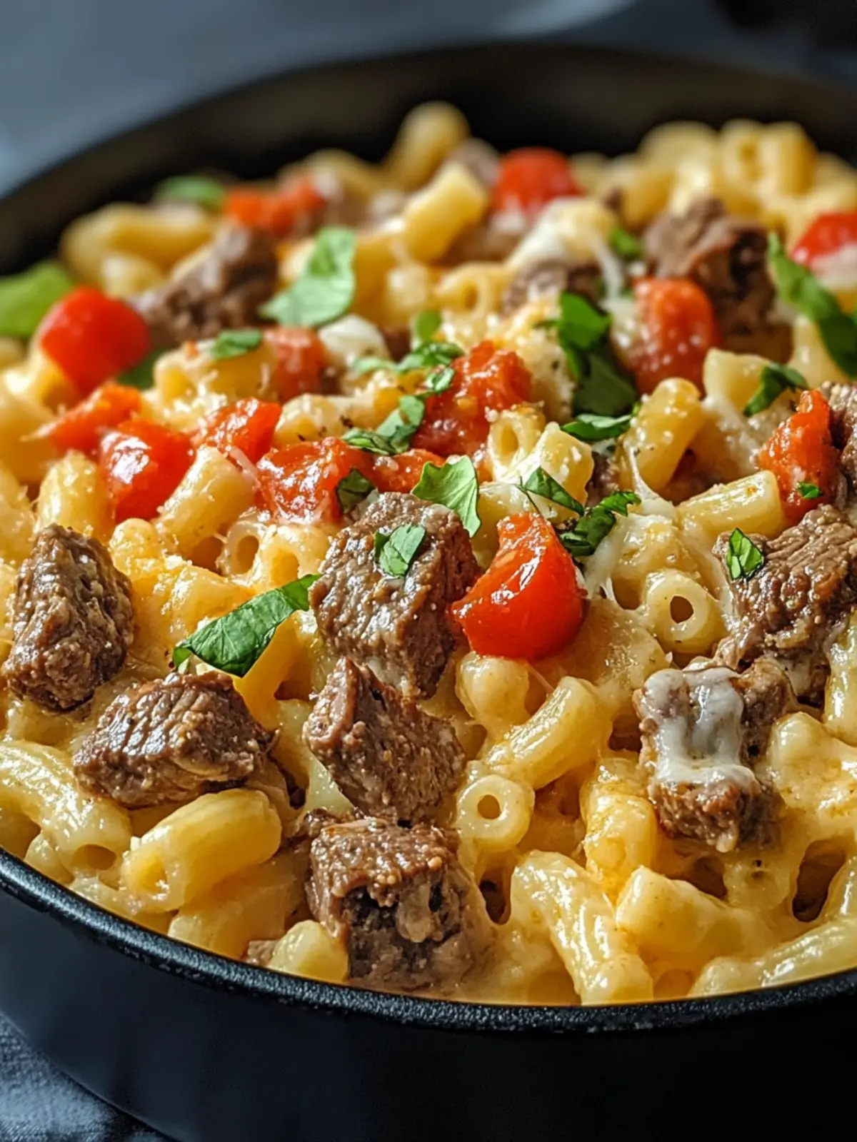 Easy Steak & Pepper Jack Queso Mac - A Comfort Food Delight