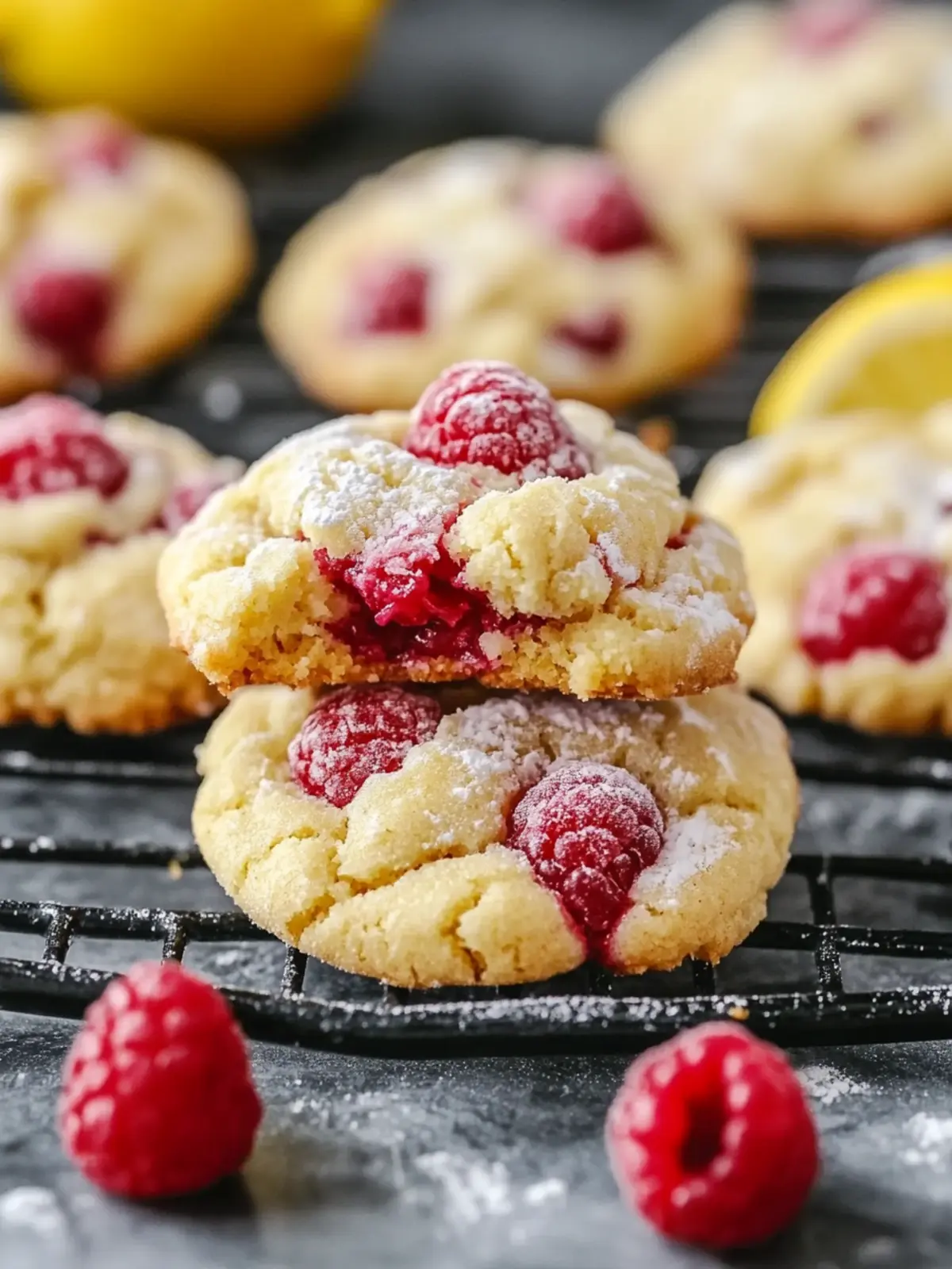Irresistible Lemon Raspberry Cookies for a Delicious Treat