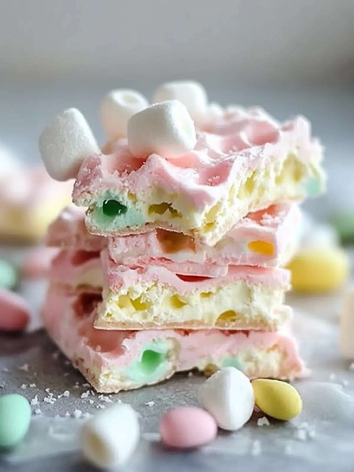 Easy No-Bake Easter Marshmallow Bark - A Delicious Spring Treat