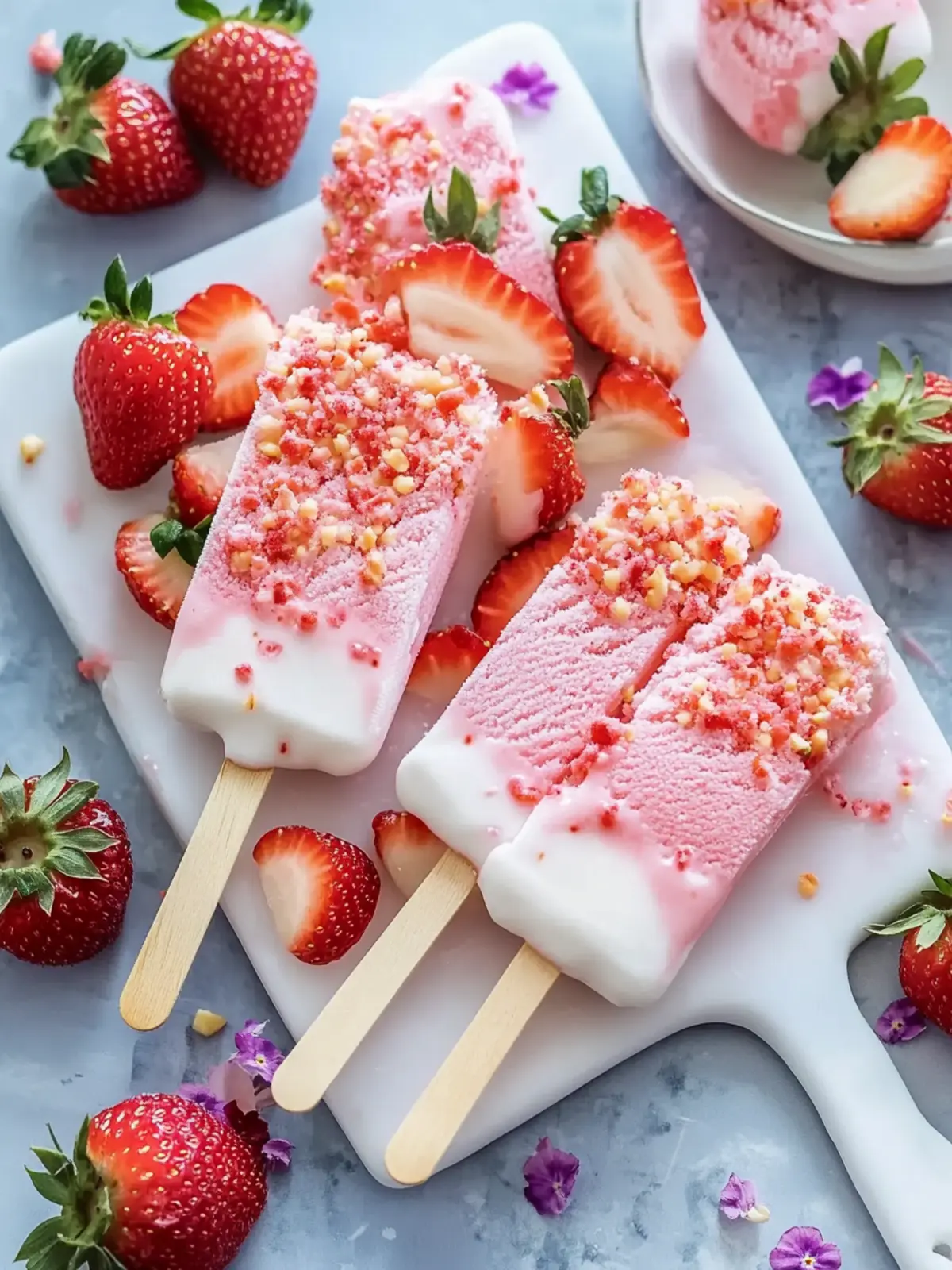 Delicious Strawberry Shortcake Ice Cream Bars You’ll Love