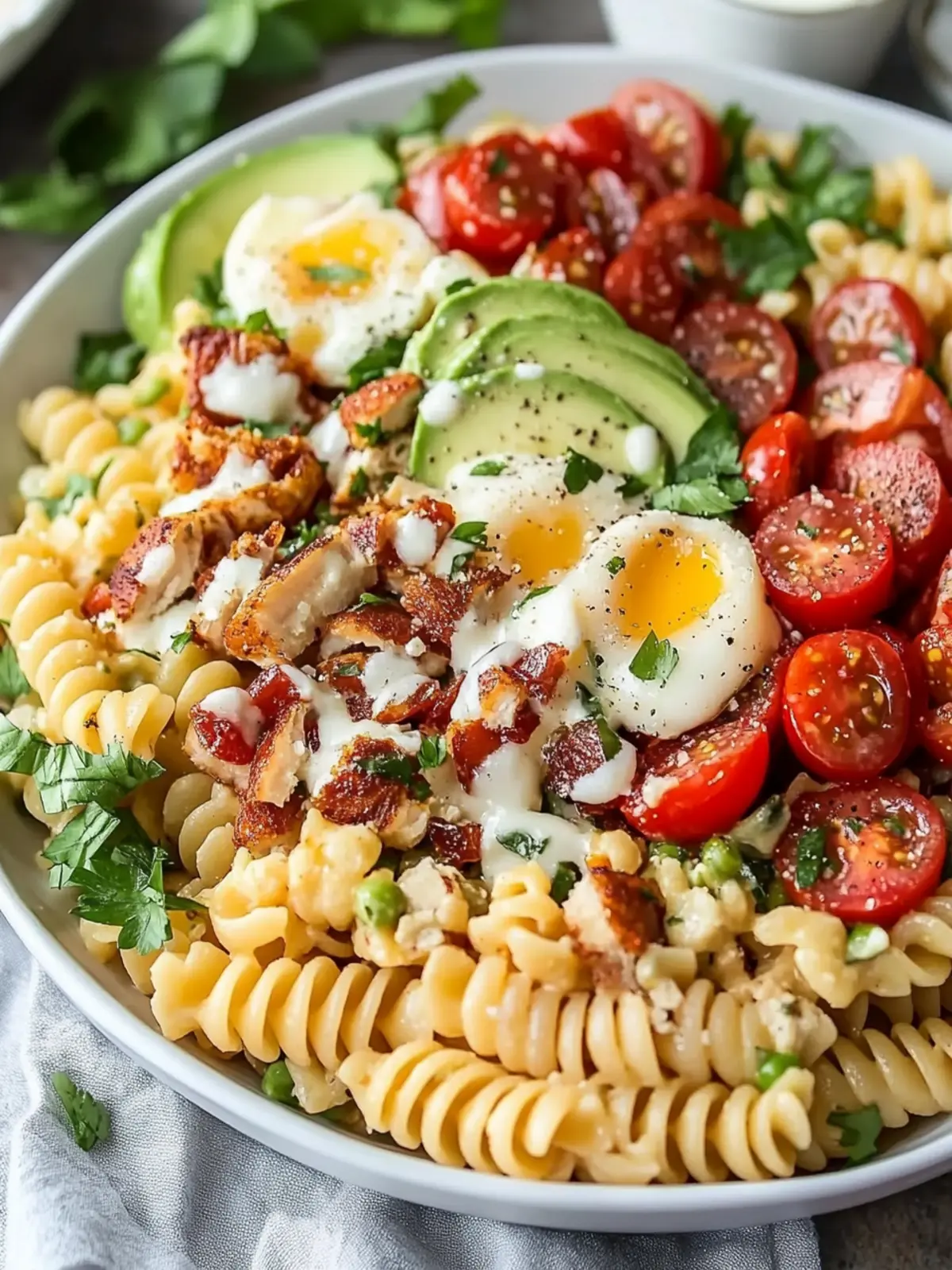 Easy Cobb Pasta Salad: A Creamy and Delicious Delight