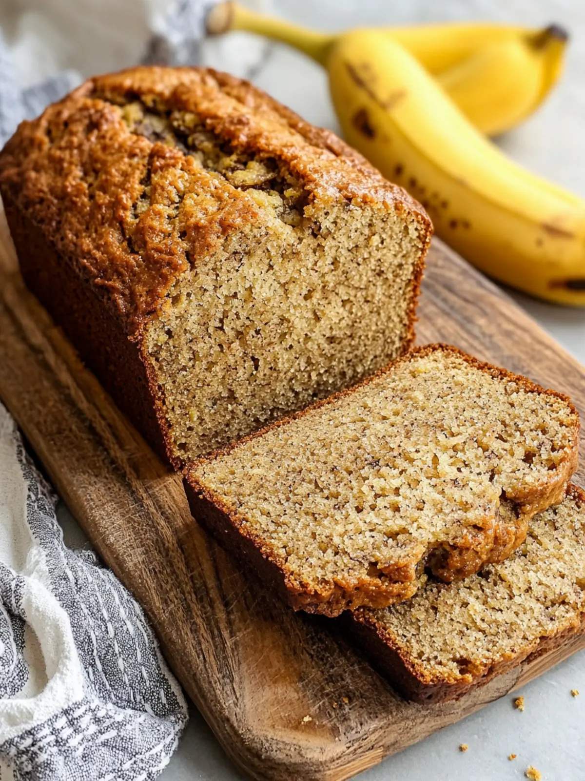 View of Healthy Banana Bread with No Added Sugar: A Guilt-Free Delight